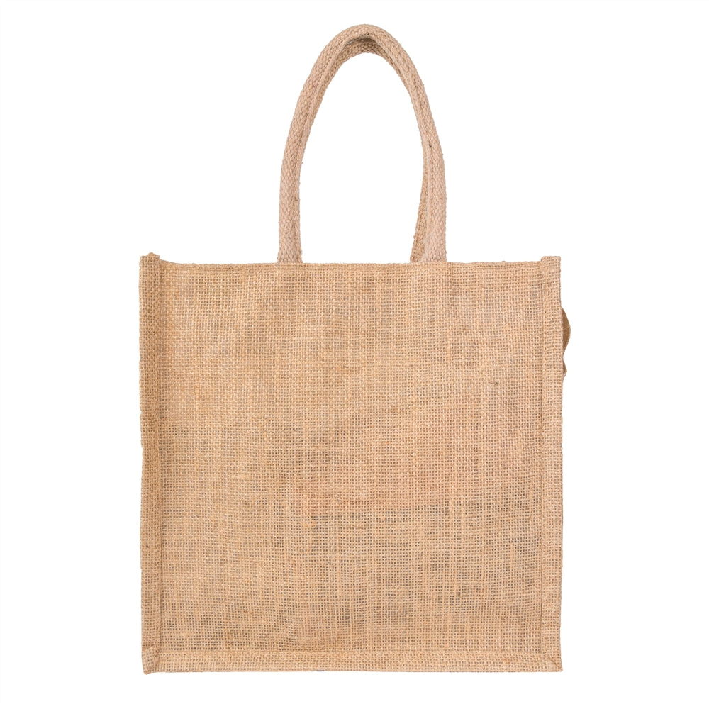 12x12x5 inch Natural Jute Bag – With Zip — view 2