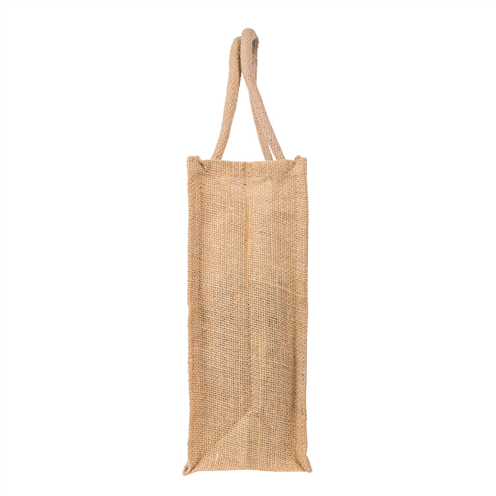 12x12x5 inch Natural Jute Bag – With Zip — view 3