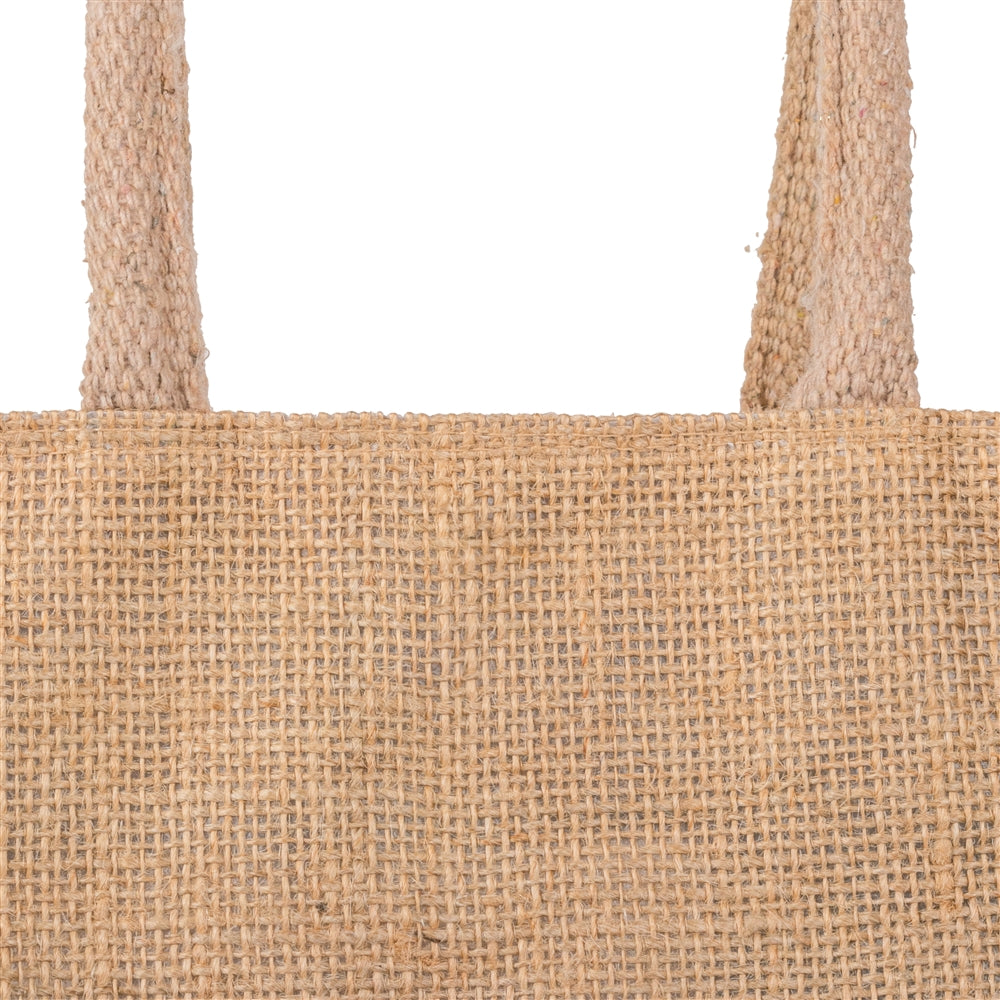 12x12x5 inch Natural Jute Bag – With Zip — view 4