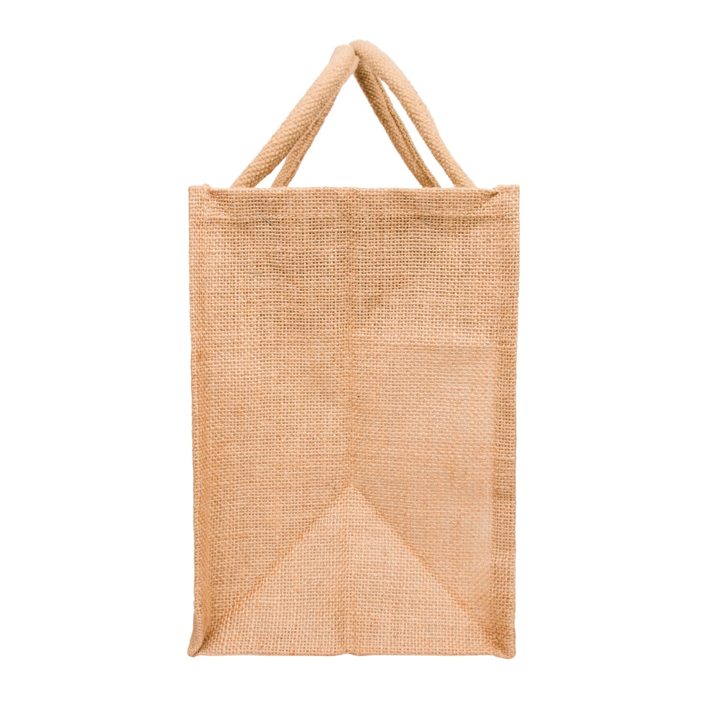 11x11x8 inch Window Jute Hamper Bag – With Zip — view 4