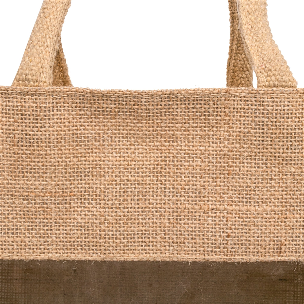 11x11x8 inch Window Jute Hamper Bag – With Zip — view 5
