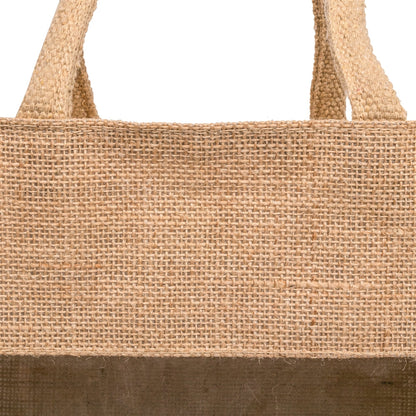 11x11x8 inch Window Jute Hamper Bag – With Zip — view 5