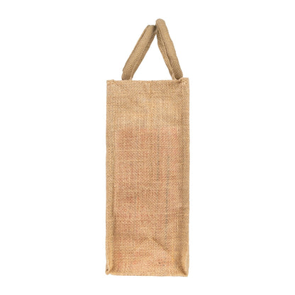 14x12x5 inch Window Jute Hamper Bag – With Zip — view 4