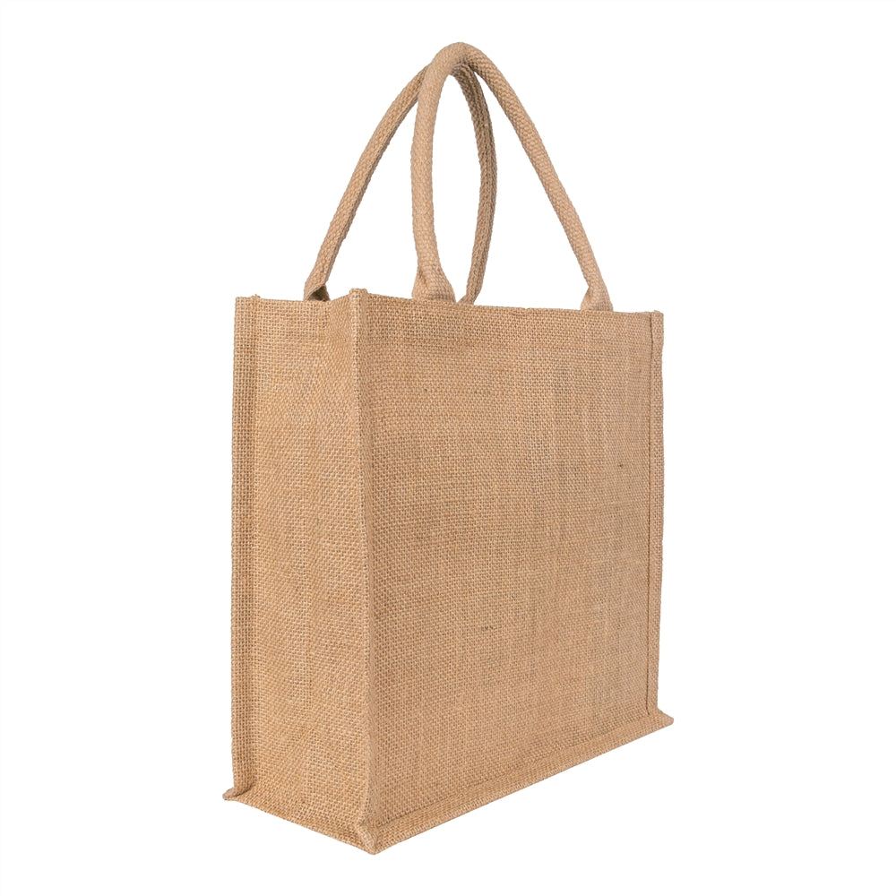 12x12x5 inch Natural Jute Bag – Without Zip — view 1