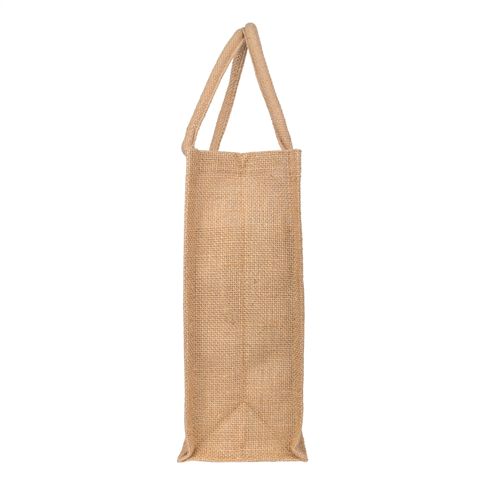 12x12x5 inch Natural Jute Bag – Without Zip — view 3