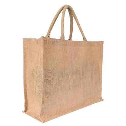 14x12x5 inch Natural Jute Bag – Without Zip — view 1