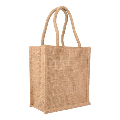7x8x4 inch Natural Jute Bag – Without Zip — view 1