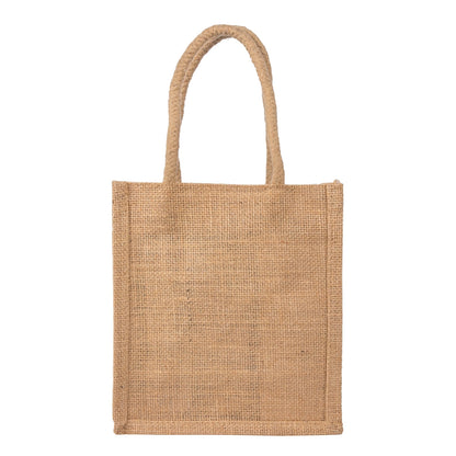 7x8x4 inch Natural Jute Bag – Without Zip — view 2