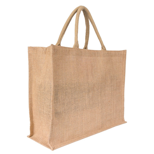 16x13x6 inch Natural Jute Bag – Without Zip — view 1