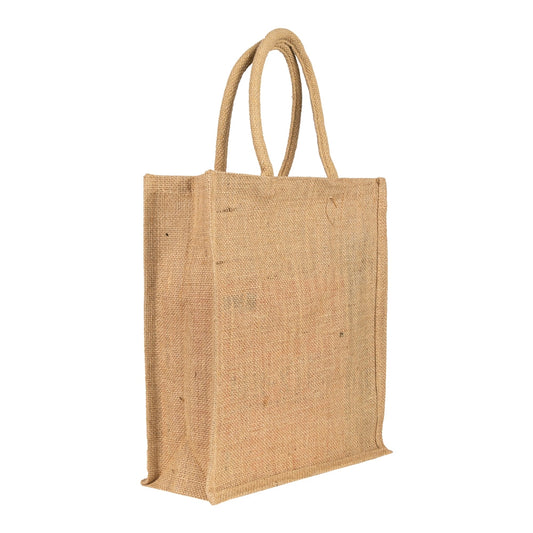 12x14x5 inch Natural Jute Bag – Without Zip — view 1