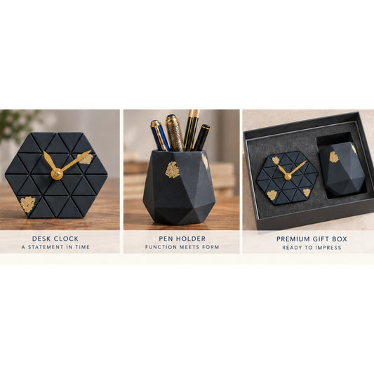 Hexa Desk Box — details and available finishes