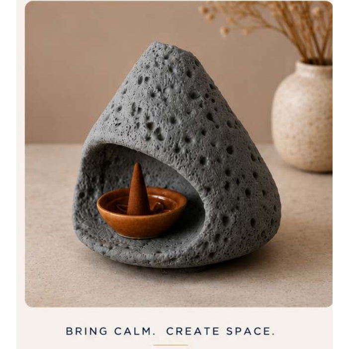Aura Incense Burner — details and available finishes