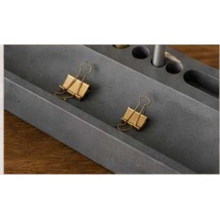 Arc Concrete Desk Organizer — details and available finishes