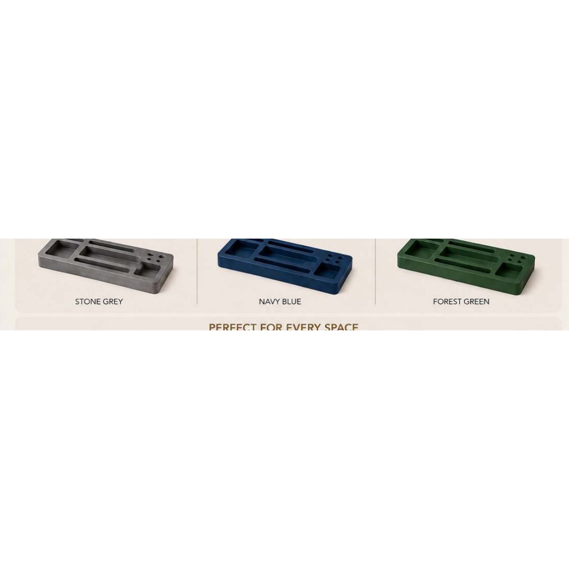 Organic Desk Dock — details and available finishes