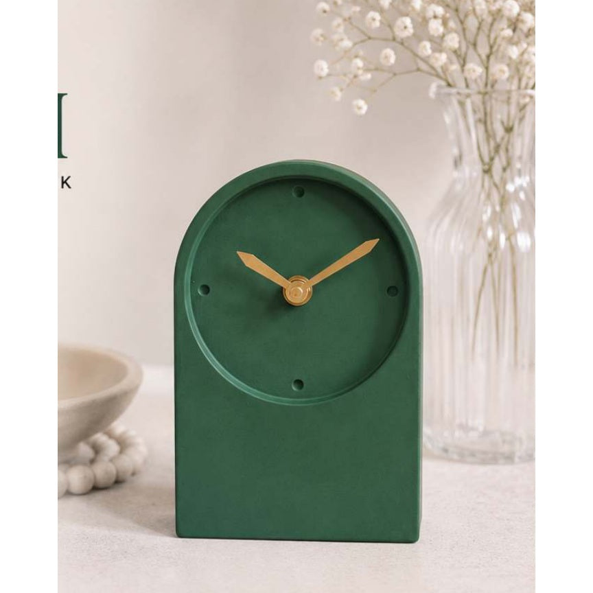 Arch Concrete Desk Clock — product view
