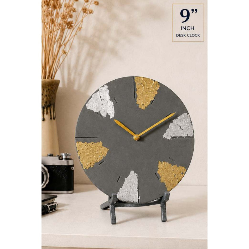 Solstice Concrete Desk Clock — product view
