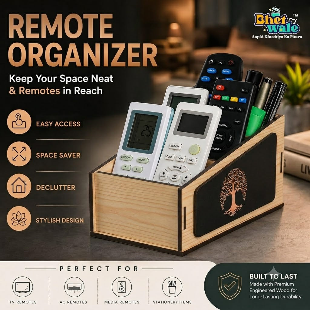 3-Compartment  Remote Stand