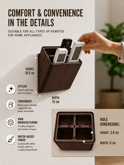 4 Compartment Remote Organizer