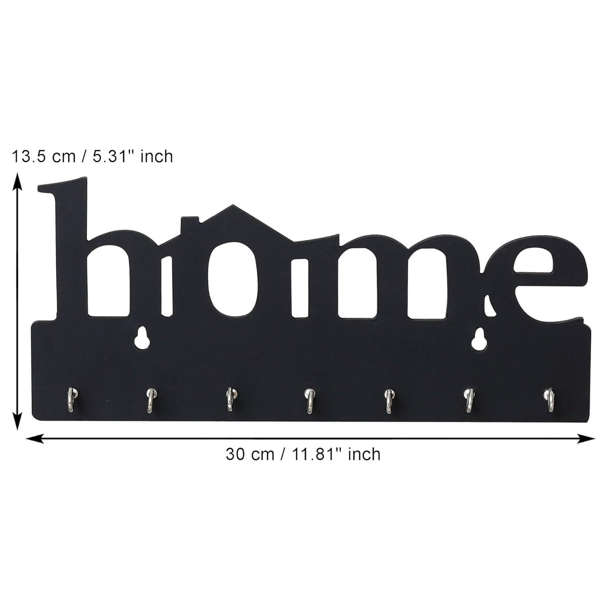 Home design key holder dimensions 30 cm wide by 13.5 cm high