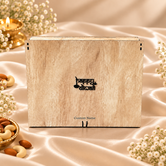 Prelam MDF Box – 14x11x3 Inch – primary view on cream satin background