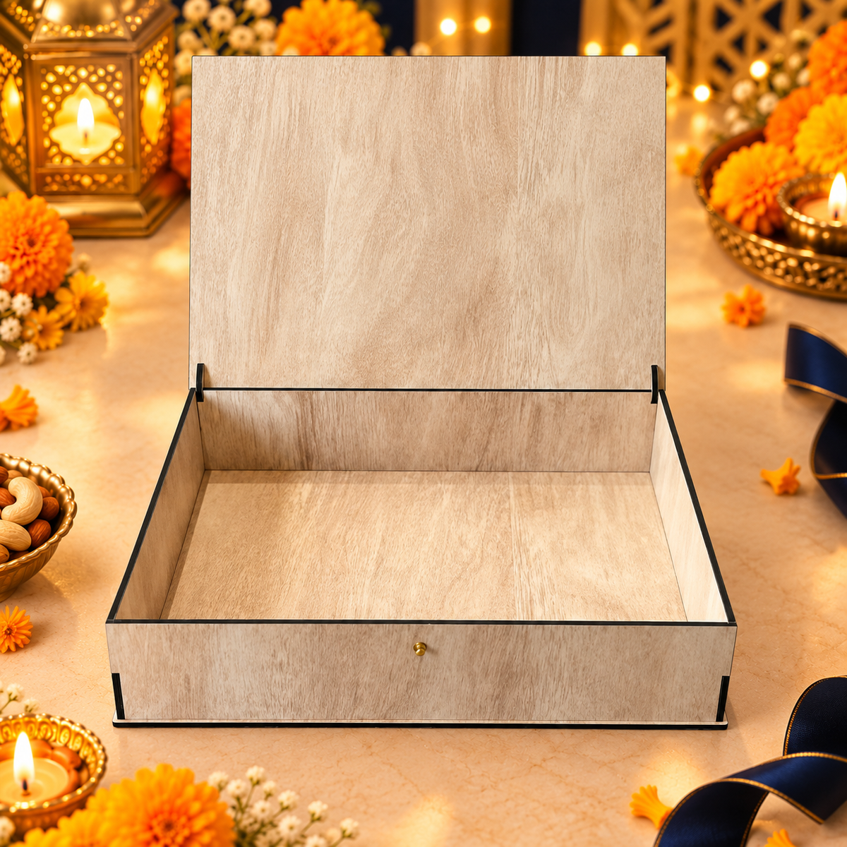 Prelam MDF Box – 14x11x3 Inch – secondary view in Diwali setting