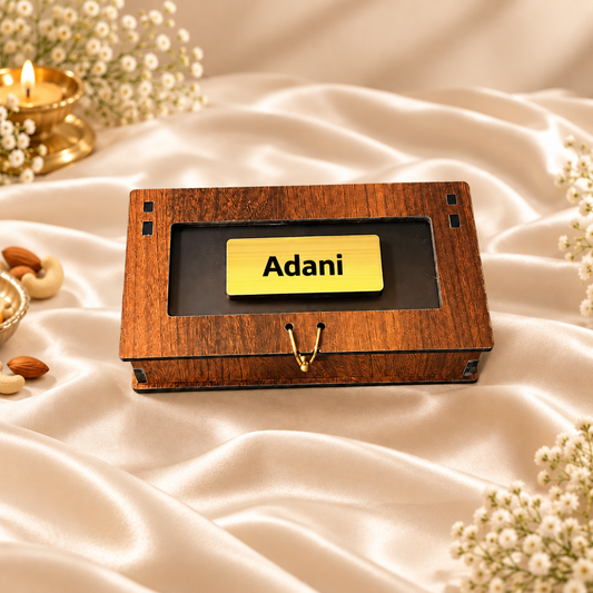 Prelam MDF Dryfruit Box – 2 Slab (60gm) – primary view on cream satin background